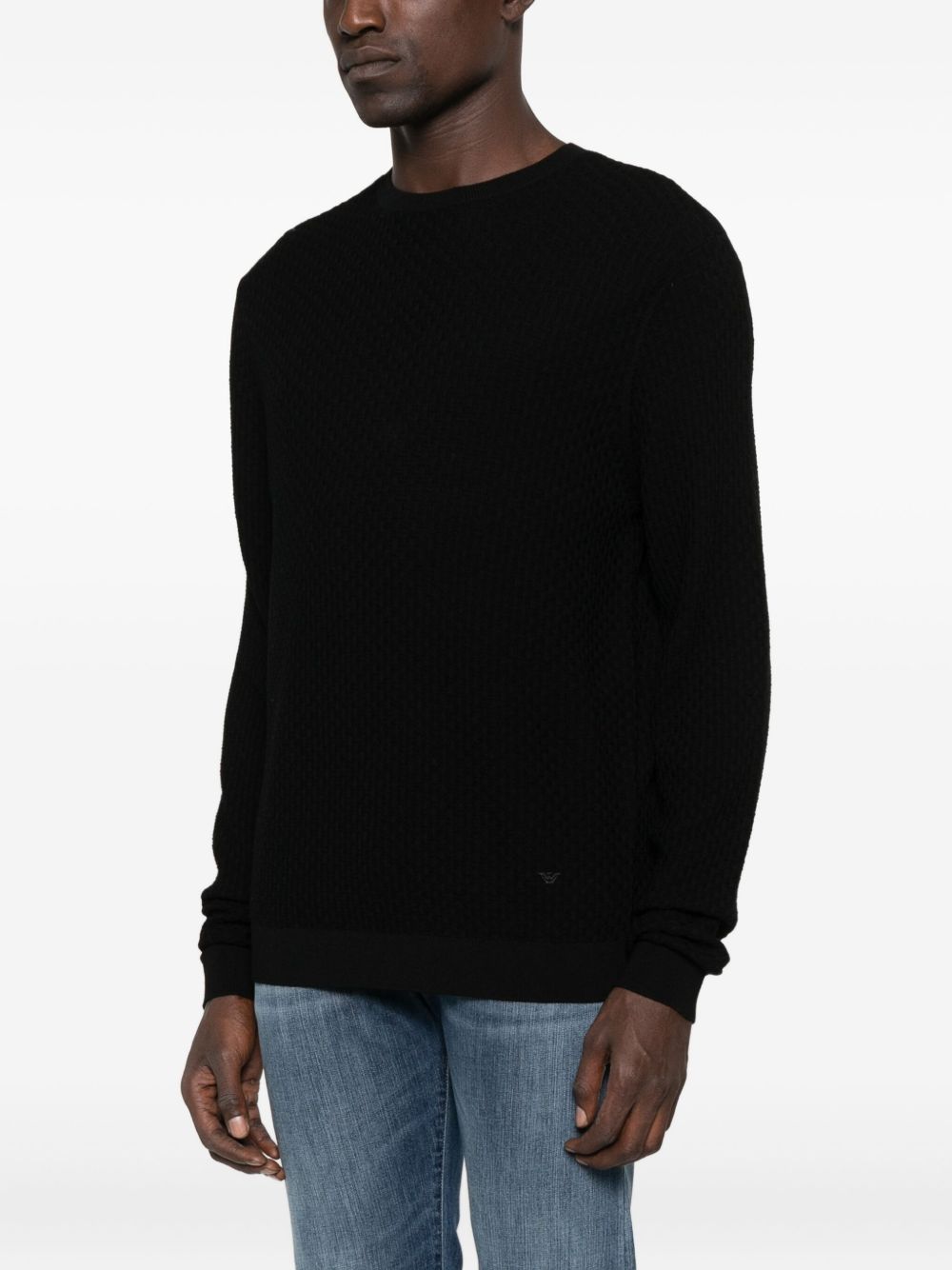 EMPORIO ARMANI Men's Round Neck Sweater - FW25 Collection