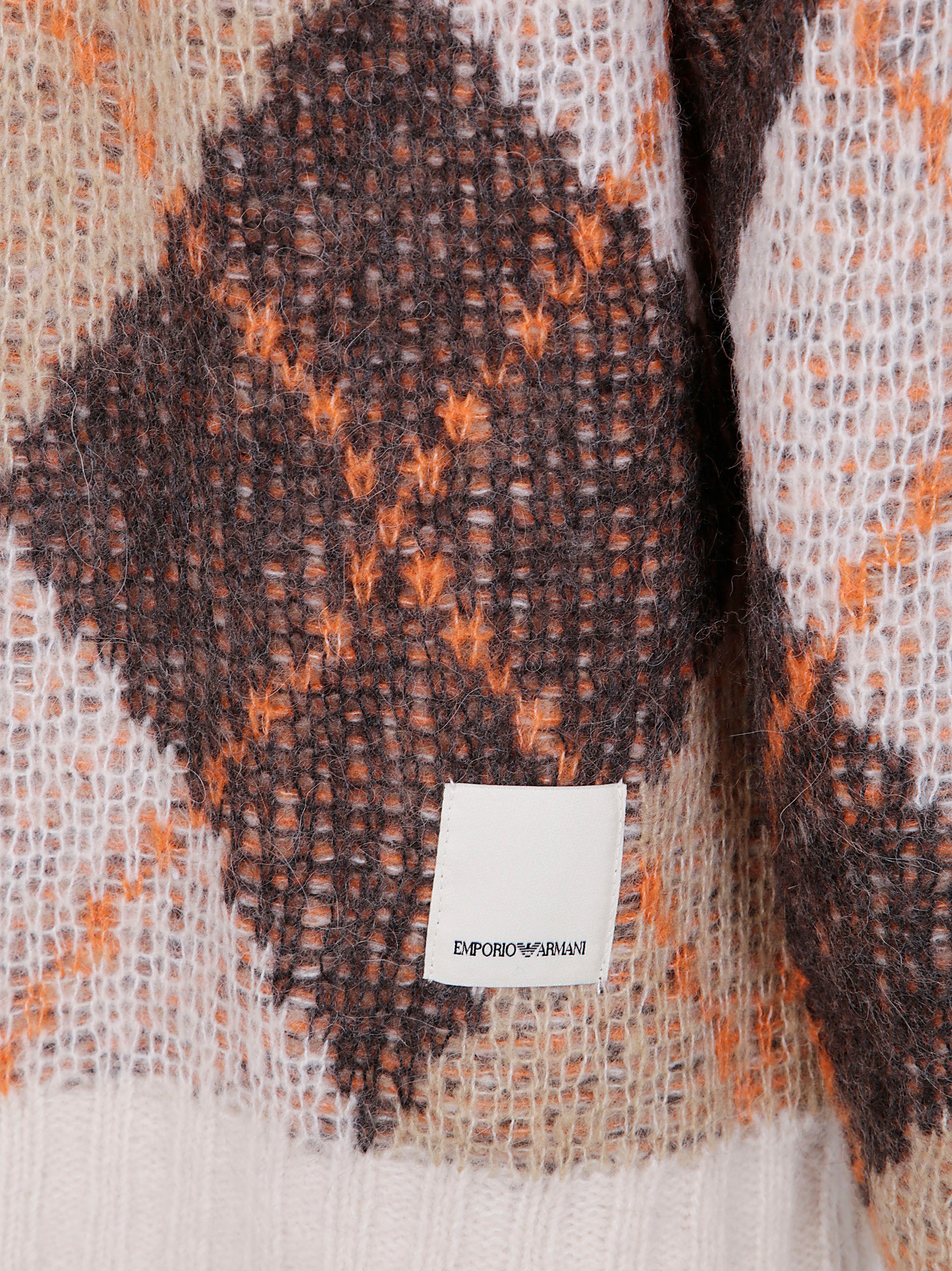 EMPORIO ARMANI Wool Blend Crewneck Sweater - FW25