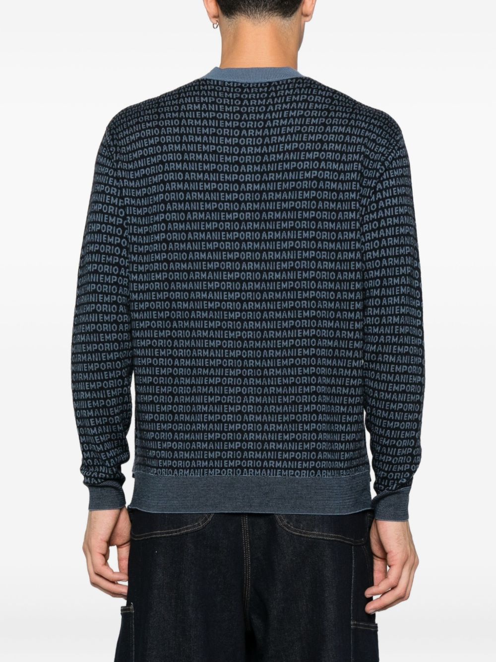 EMPORIO ARMANI Wool Crewneck Jumper for Men