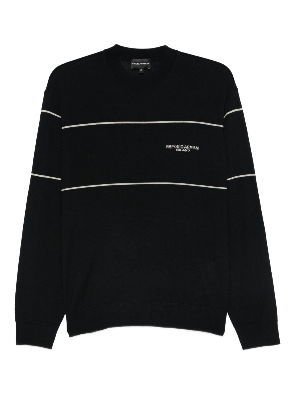 EMPORIO ARMANI Classic Wool Crewneck Jumper for Men