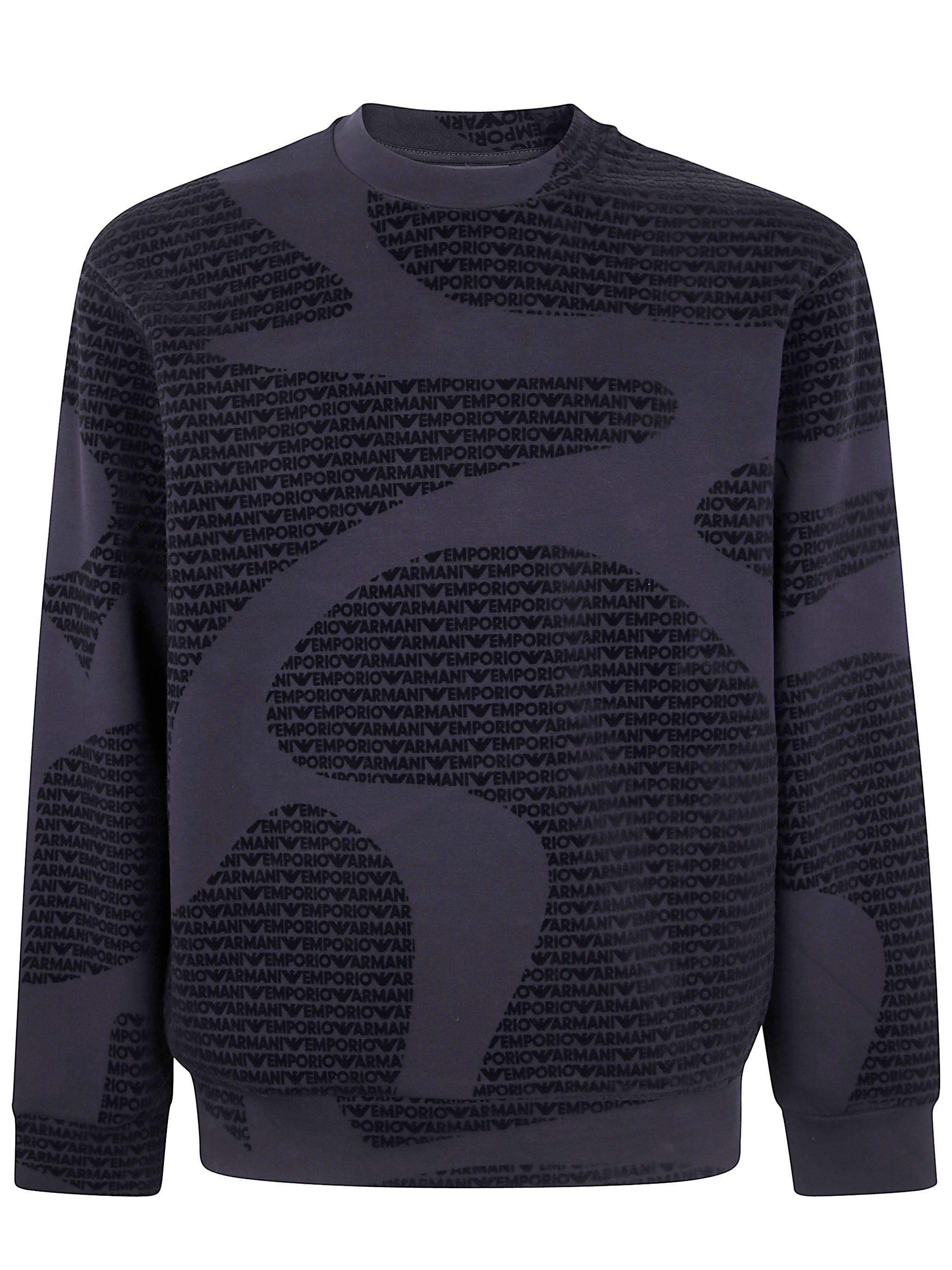 EMPORIO ARMANI Round Neck Sweatshirt for Men - Fall/Winter 2025