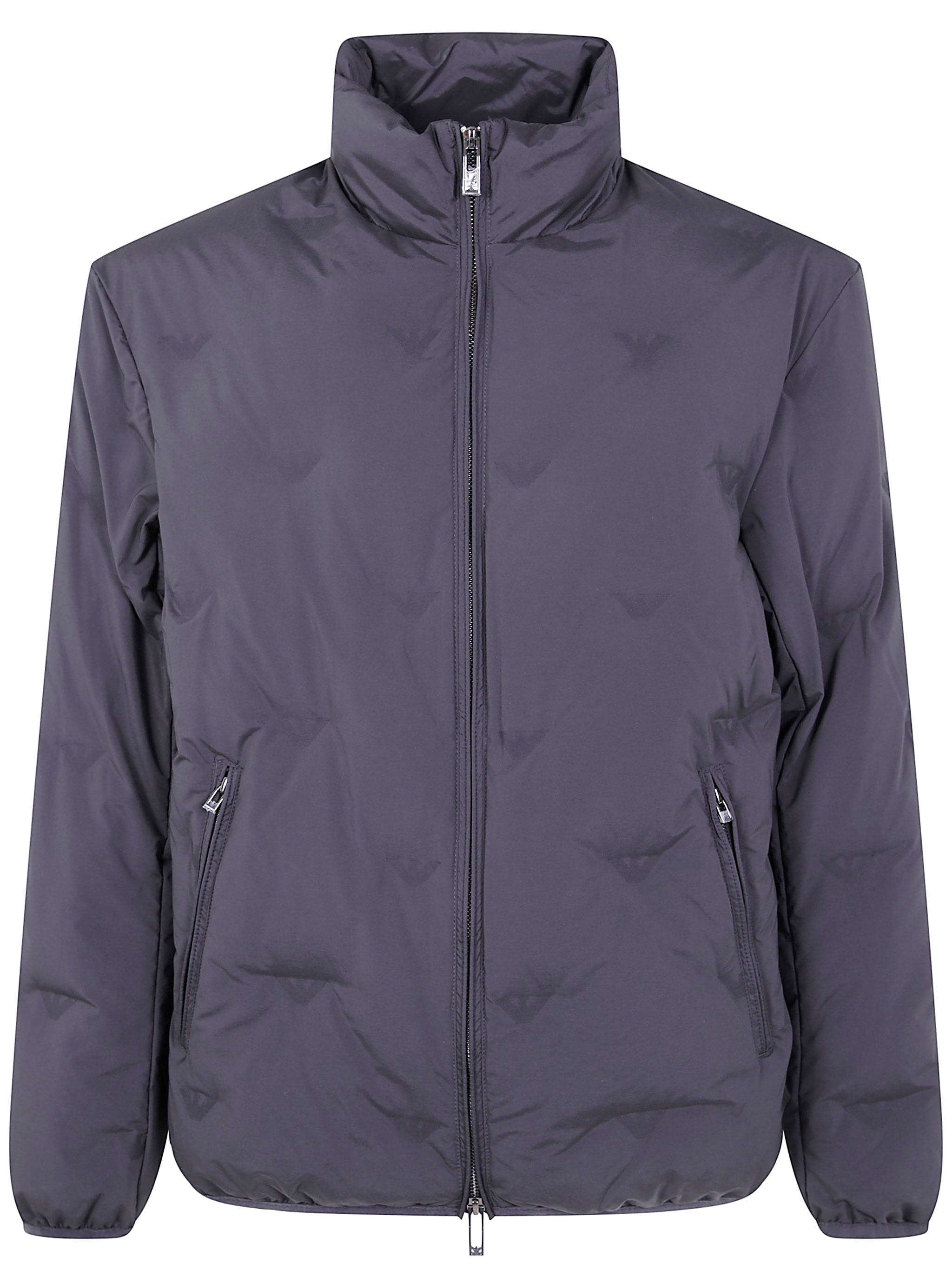EMPORIO ARMANI Full Zip Bomber Jacket for Men - FW25 Collection