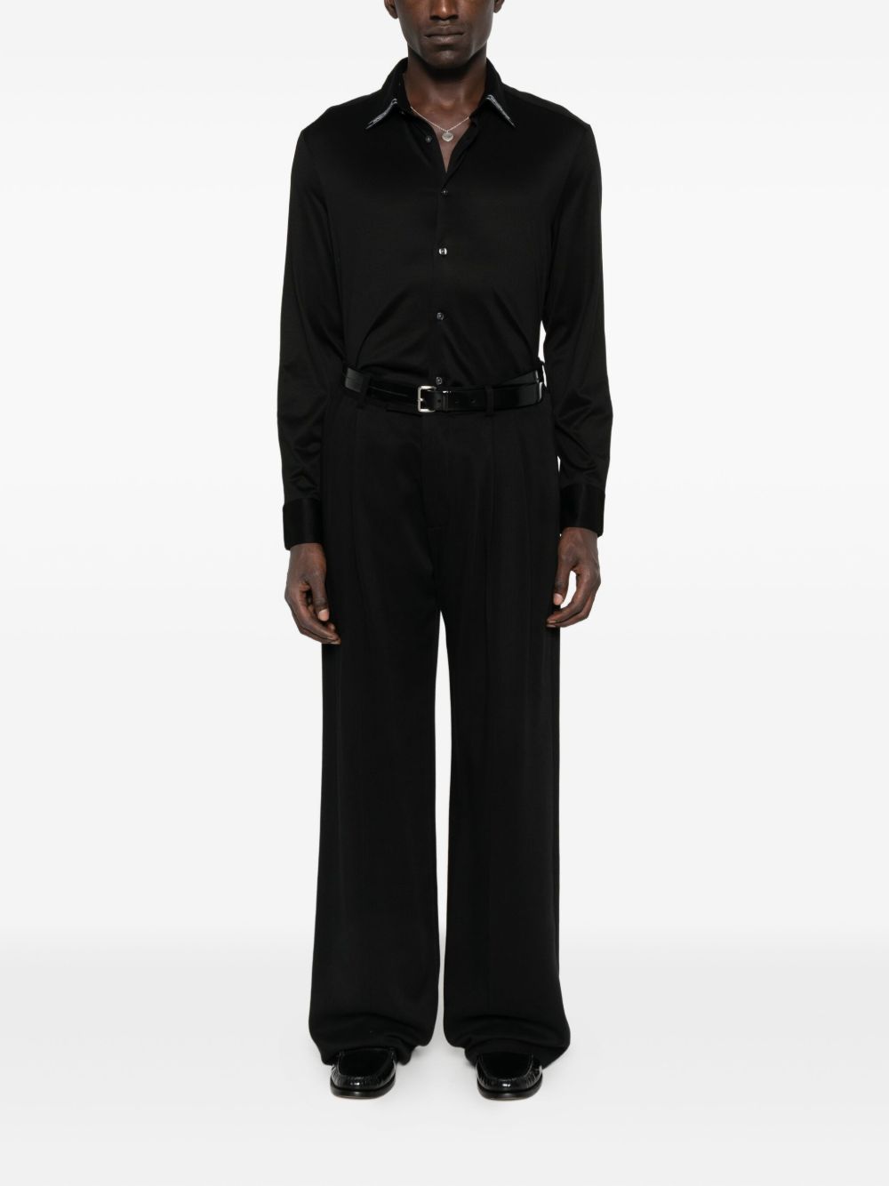 EMPORIO ARMANI Long Sleeve Cotton Shirt for Men - FW25