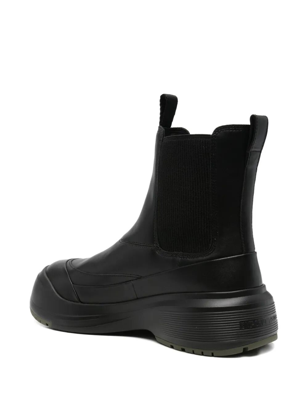 EMPORIO ARMANI Men's Ankle Boots - Leather Construction