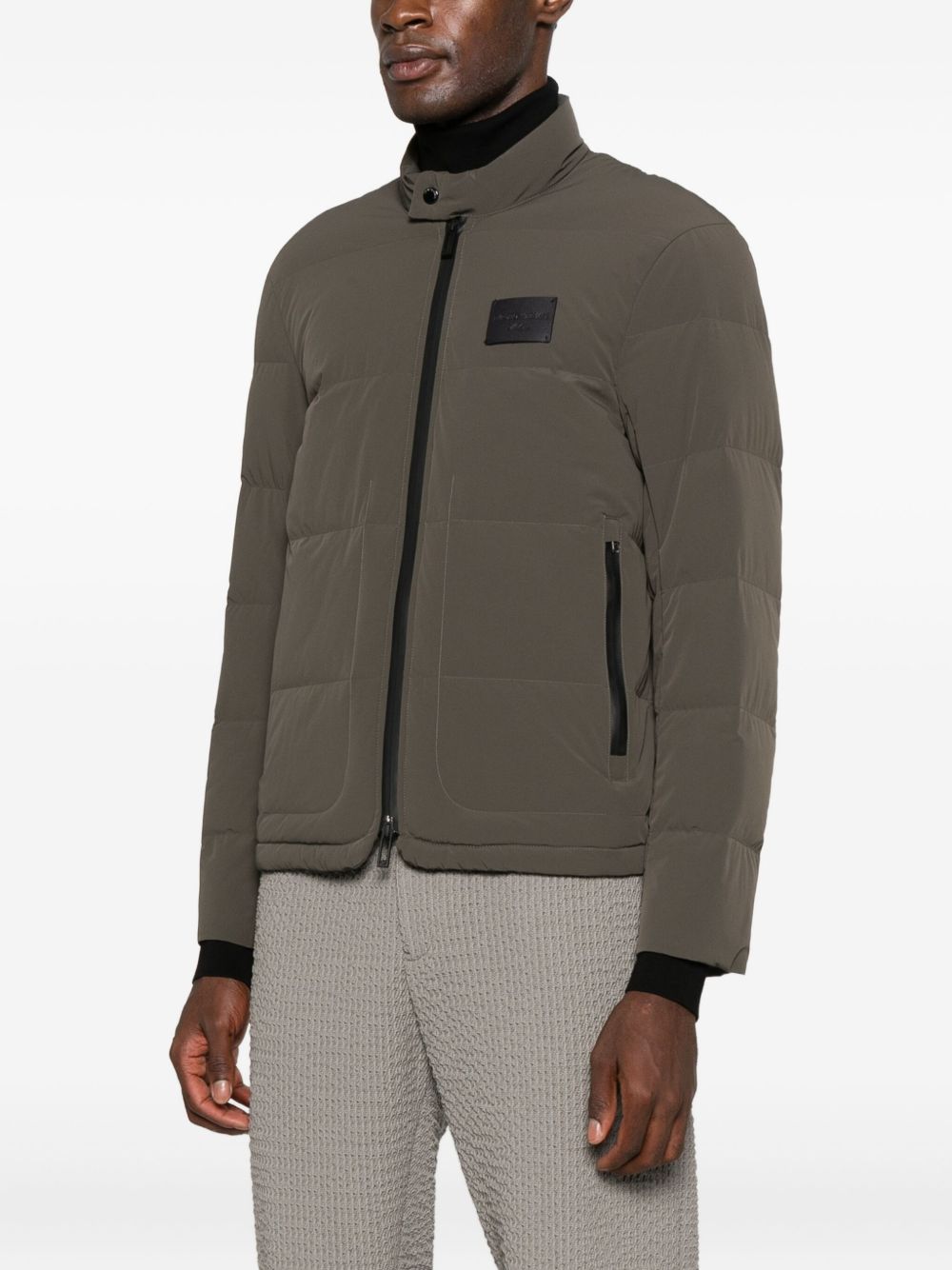EMPORIO ARMANI High Neck Zip Jacket for Men