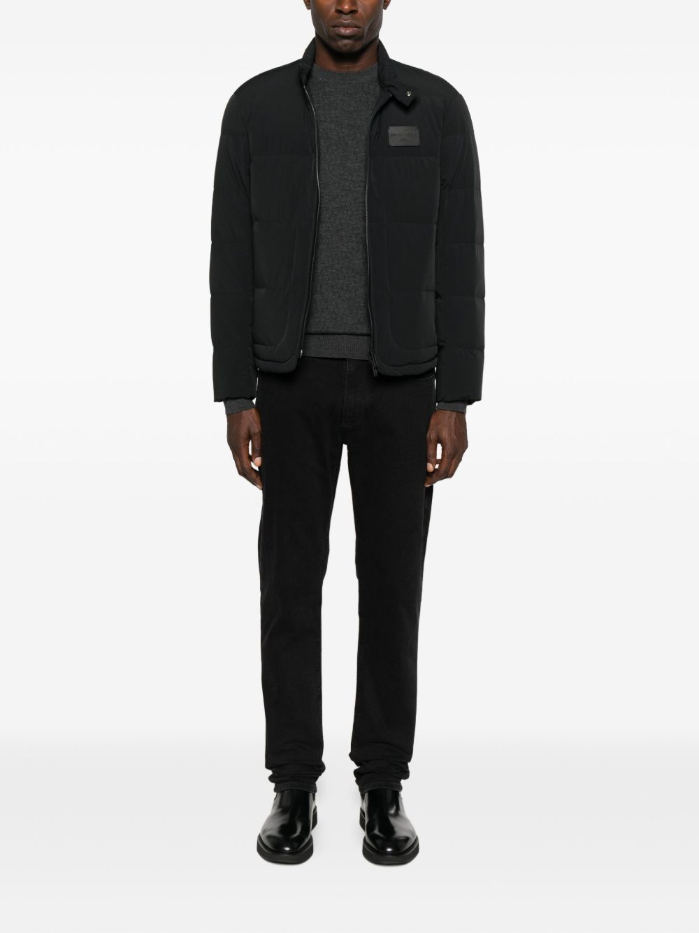 EMPORIO ARMANI High-Neck Zip Jacket for Men