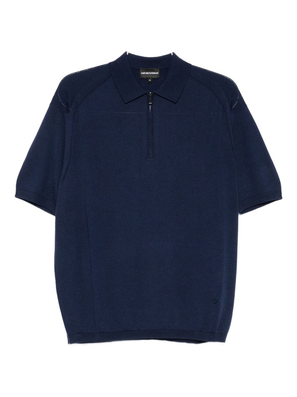 EMPORIO ARMANI Wool Blend Polo Shirt for Men - FW25 Collection