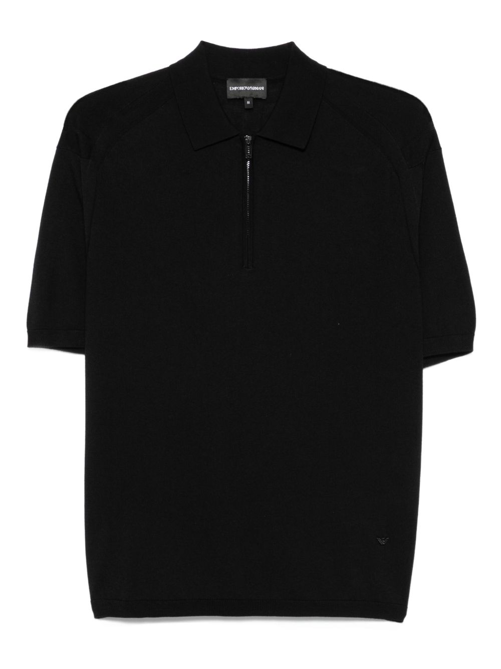 EMPORIO ARMANI Wool Blend Half-Zip Polo Shirt