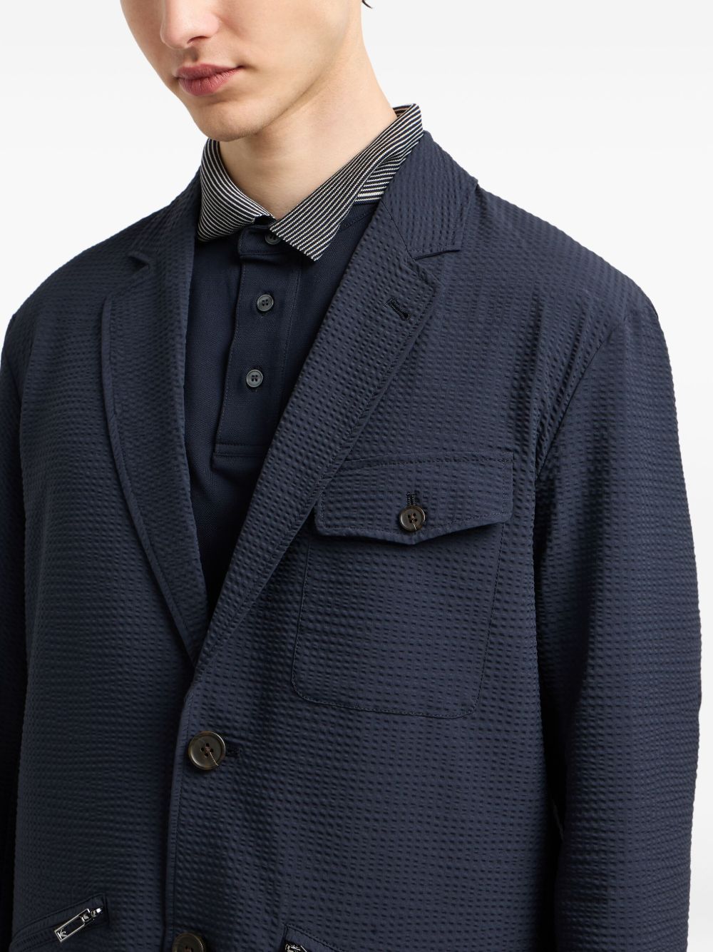 EMPORIO ARMANI Single-Breasted Blazer Jacket