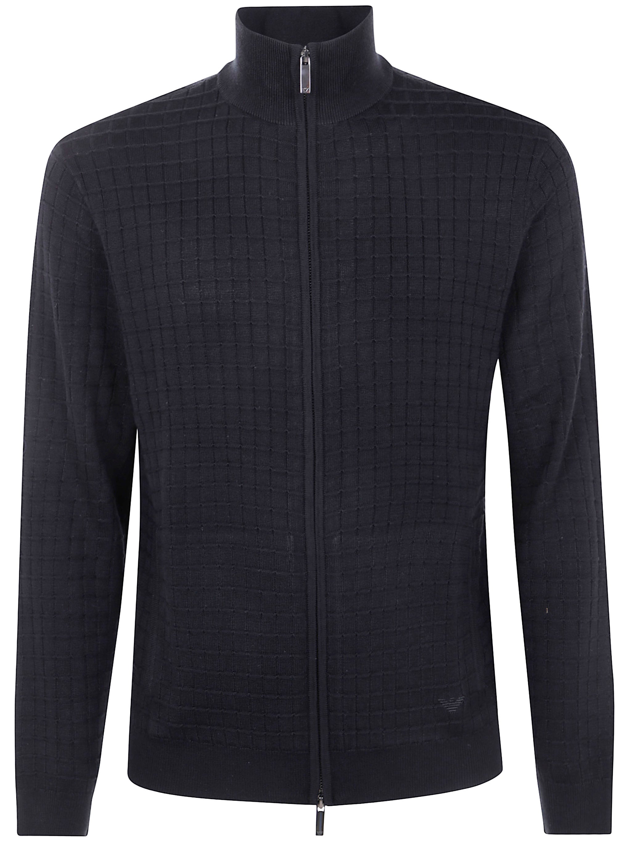 EMPORIO ARMANI Men's Full Zip Turtle Neck Sweater