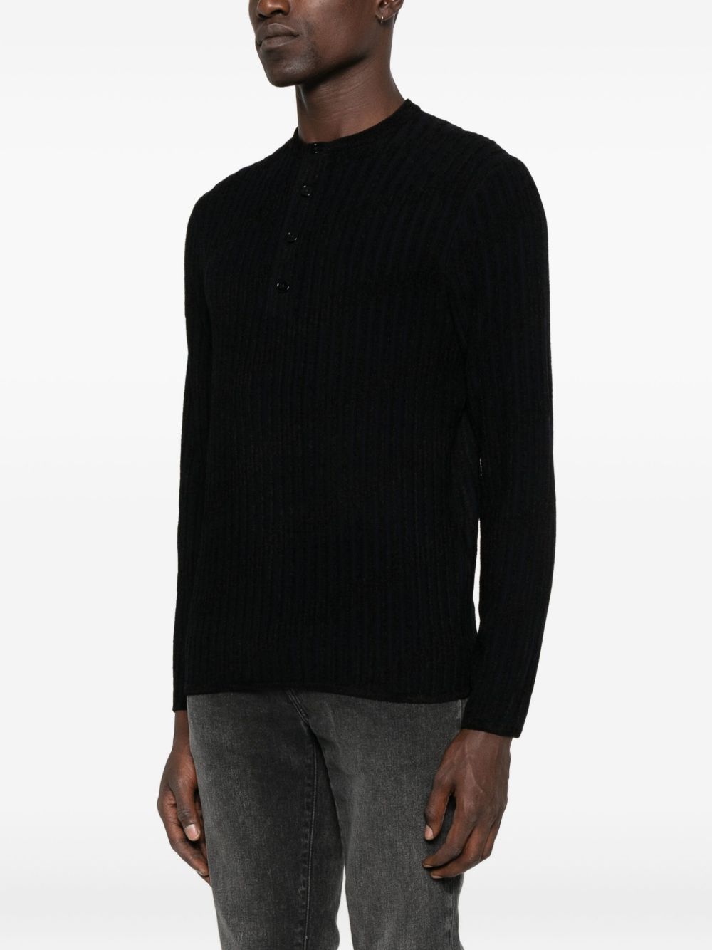 EMPORIO ARMANI Men's Silk & Nylon Sweater - FW25 Collection