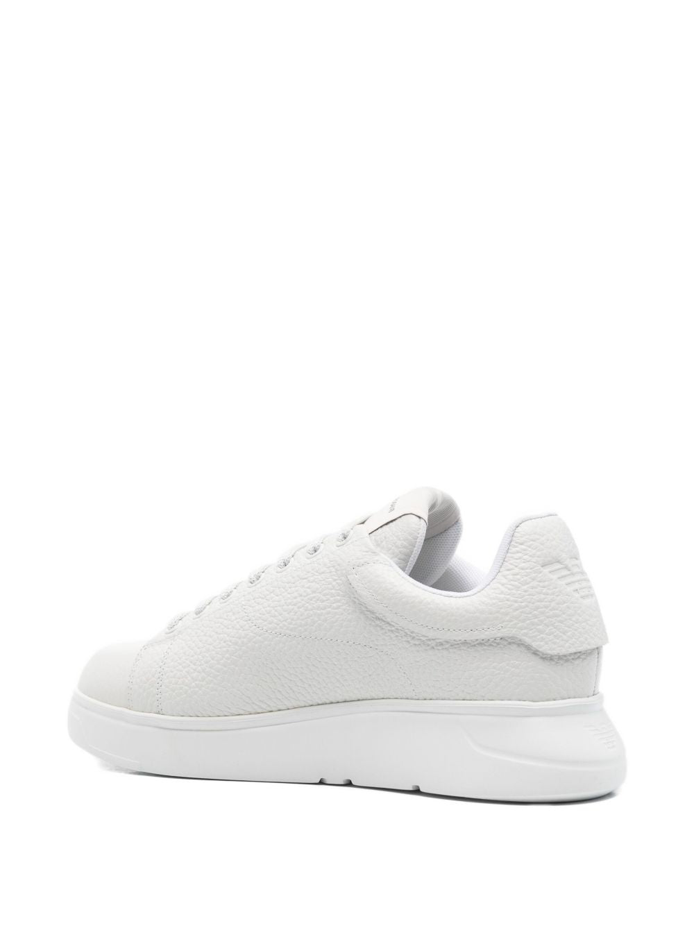 EMPORIO ARMANI Padded Tongue Leather Sneakers for Men