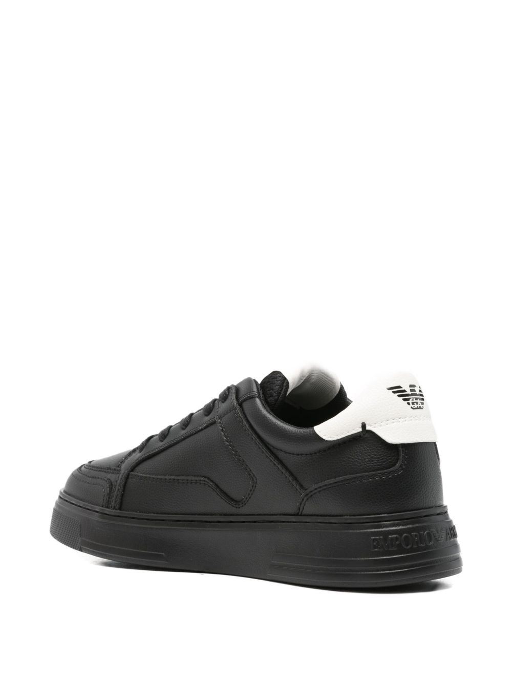 EMPORIO ARMANI Logo Leather Sneakers