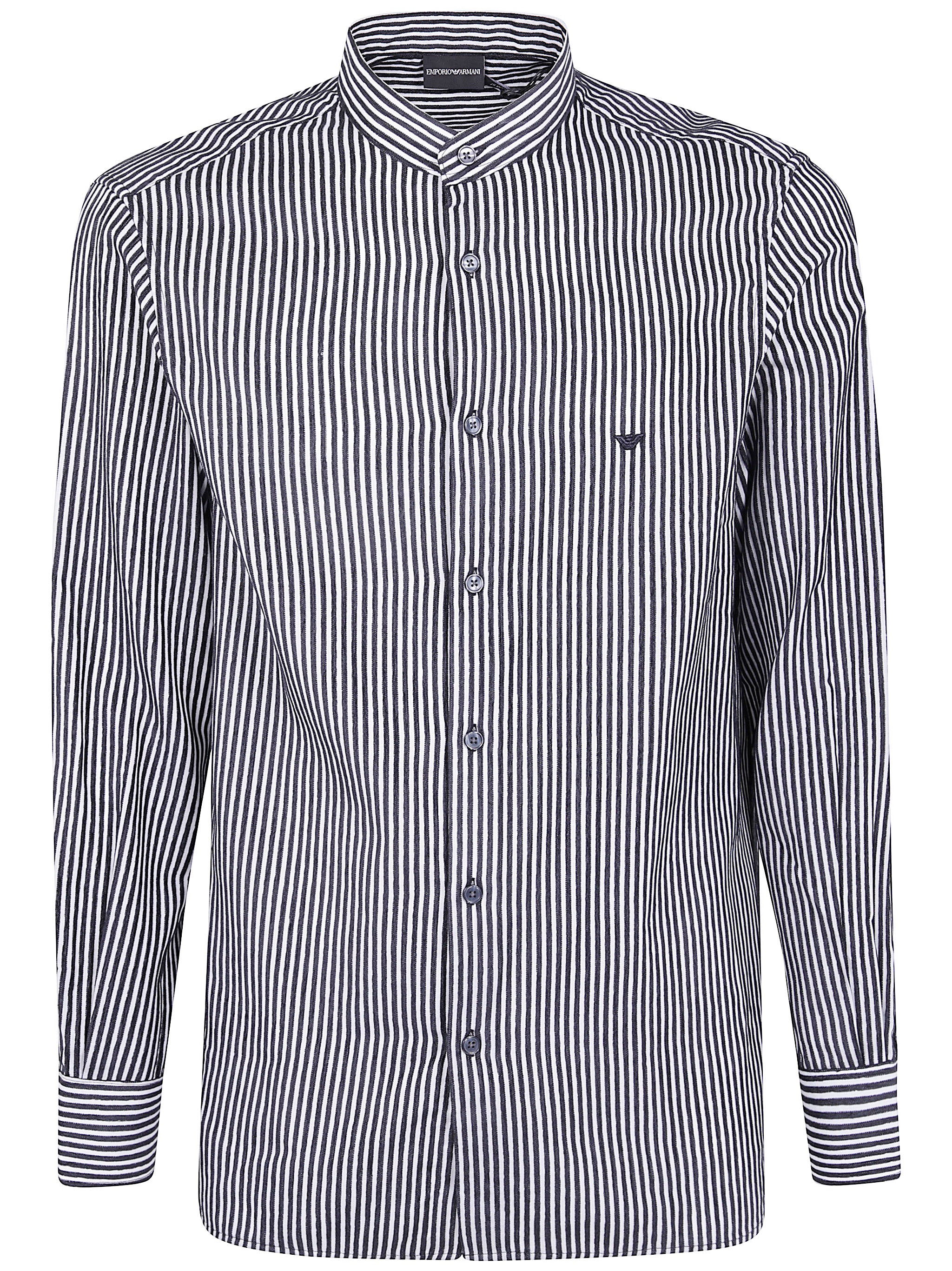 EMPORIO ARMANI Korean Neck Mini Shirt for Men - Fall 2025