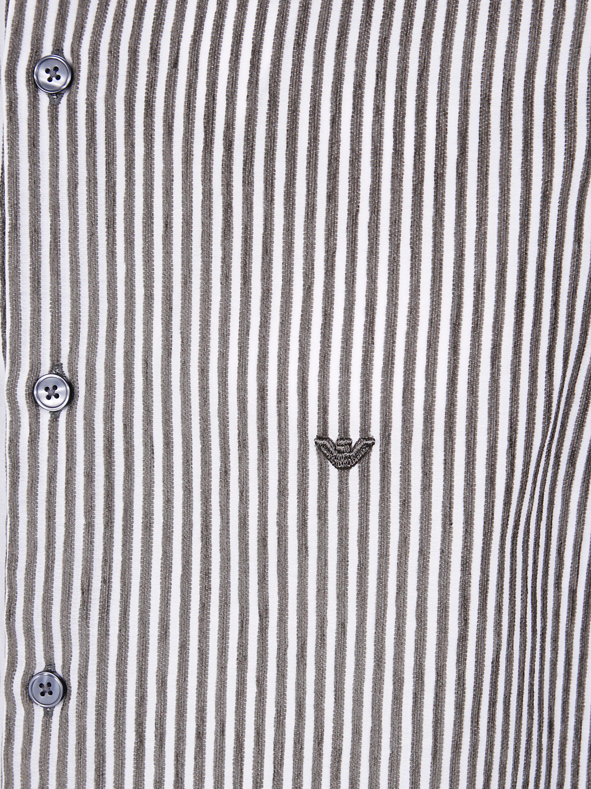 EMPORIO ARMANI Korean Neck Mini Shirt for Men - FW25 Collection