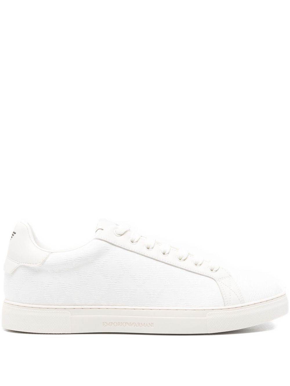 EMPORIO ARMANI Allover Logo Lace-Up Sneakers for Men