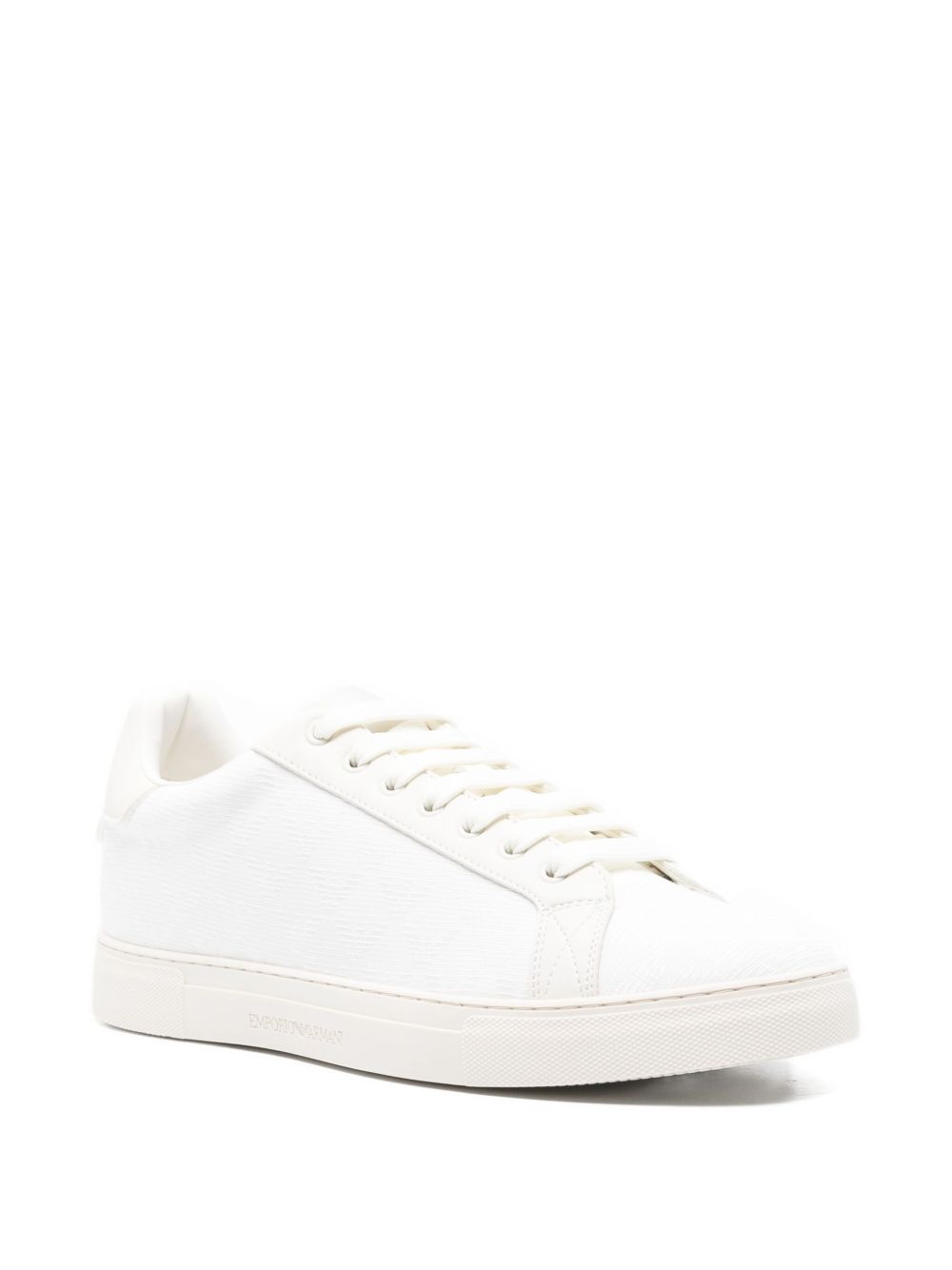 EMPORIO ARMANI Allover Logo Lace-Up Sneakers for Men