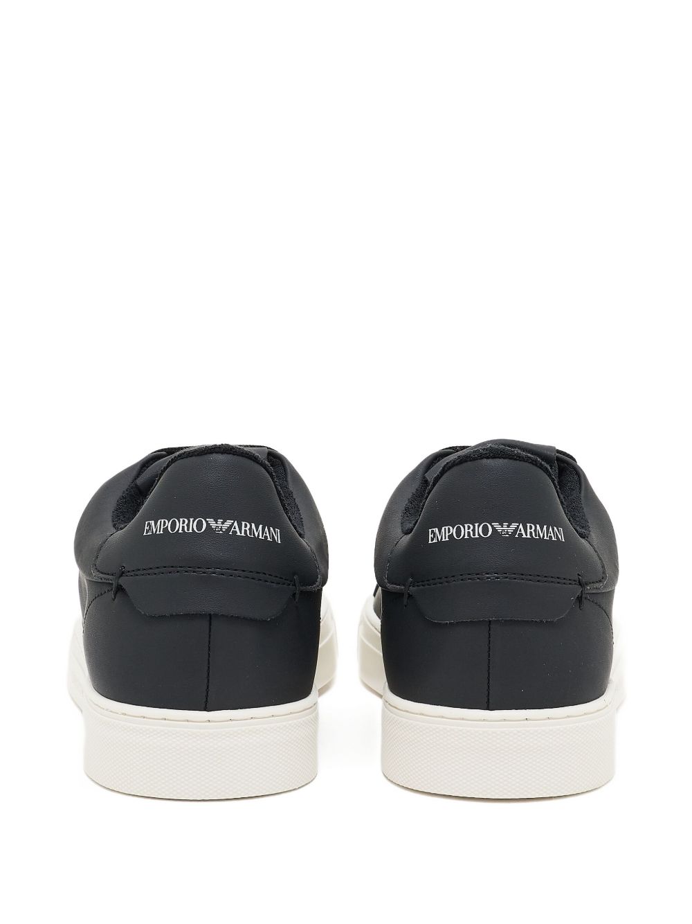 EMPORIO ARMANI Classic Low-Top Leather Sneakers for Men