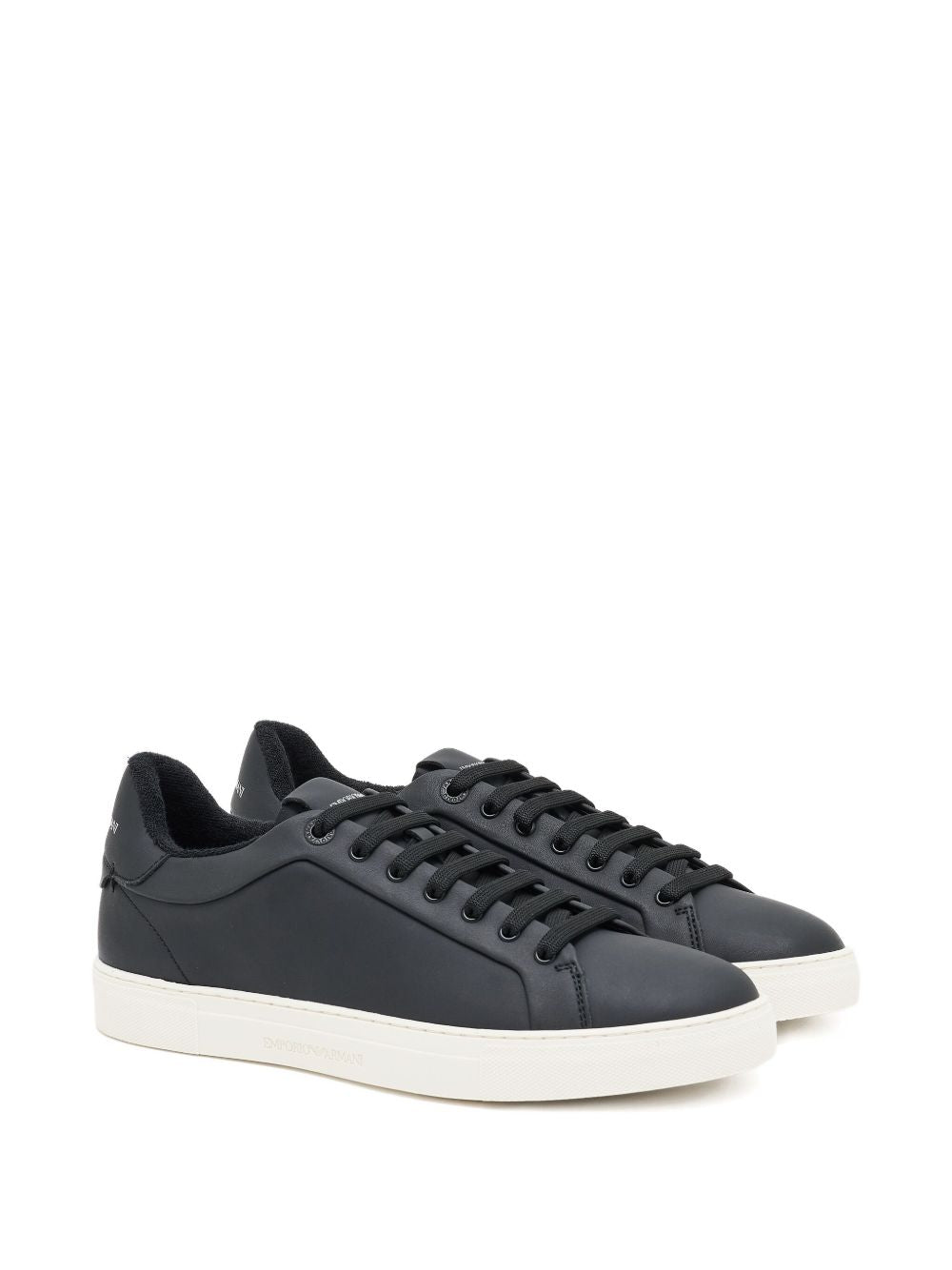 EMPORIO ARMANI Classic Low-Top Leather Sneakers for Men