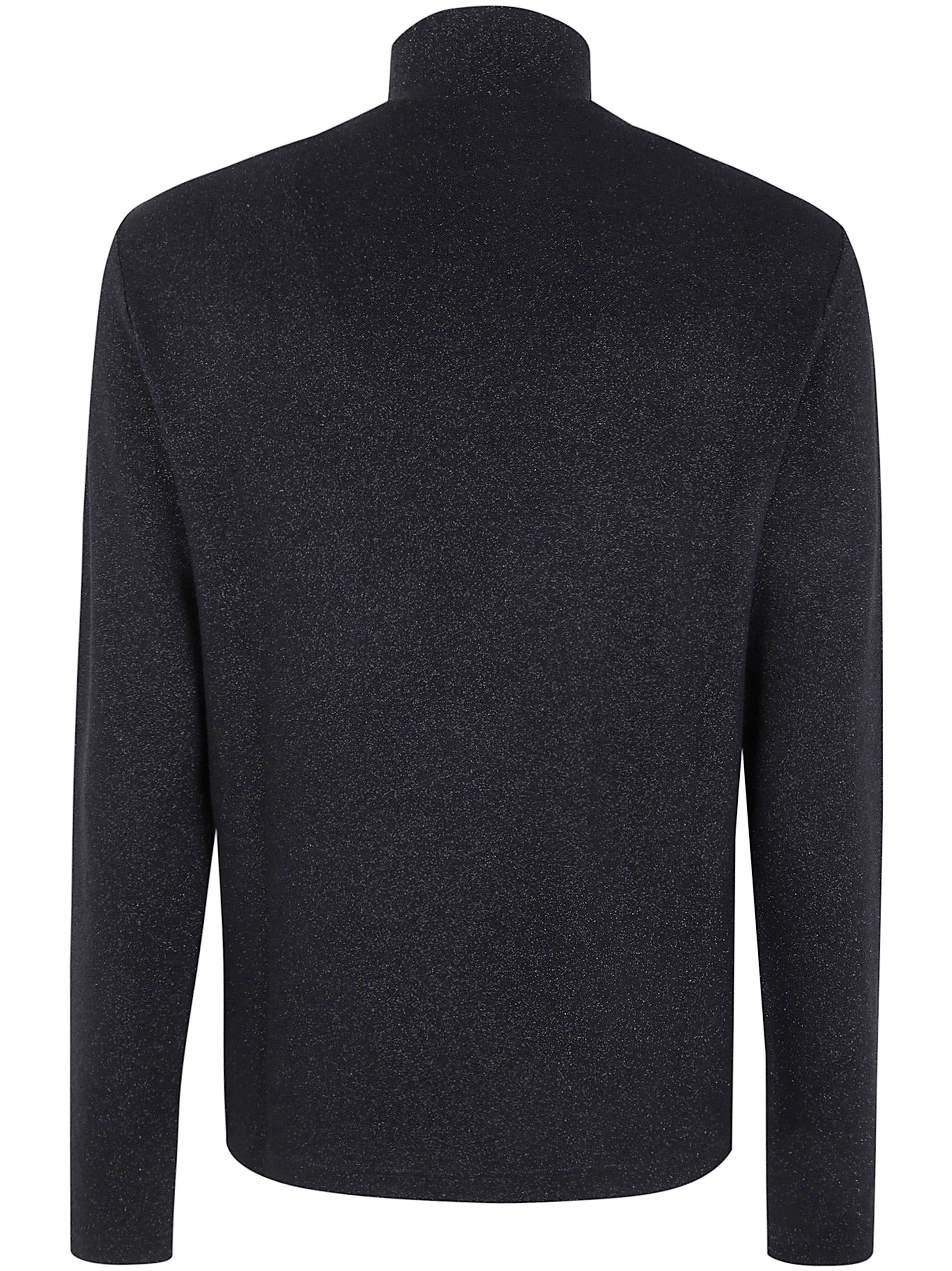 EMPORIO ARMANI Lurex Effect Turtleneck Sweater for Men