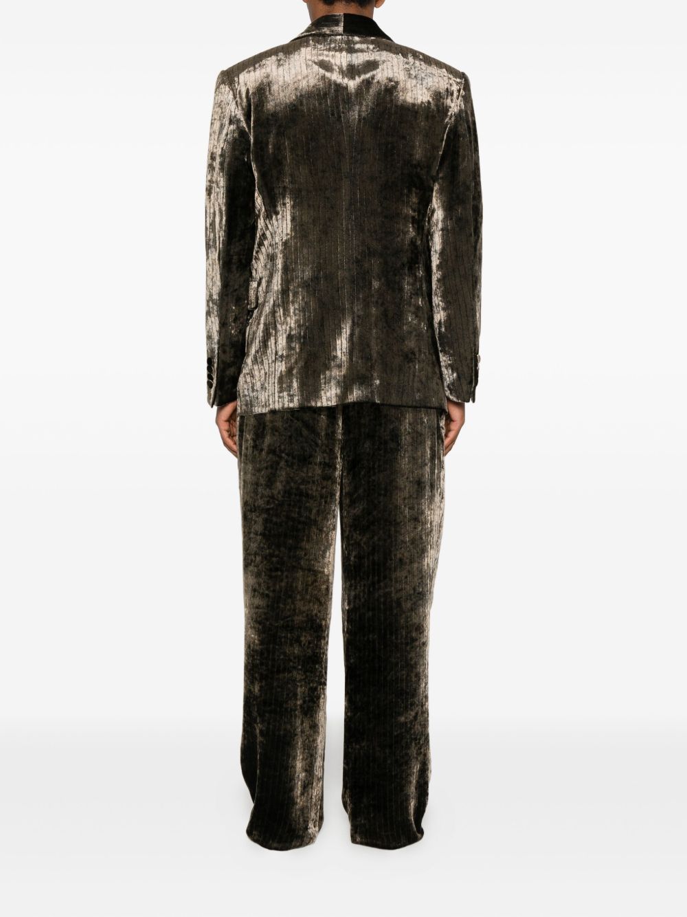 EMPORIO ARMANI Striped Buttoned Pants for Men