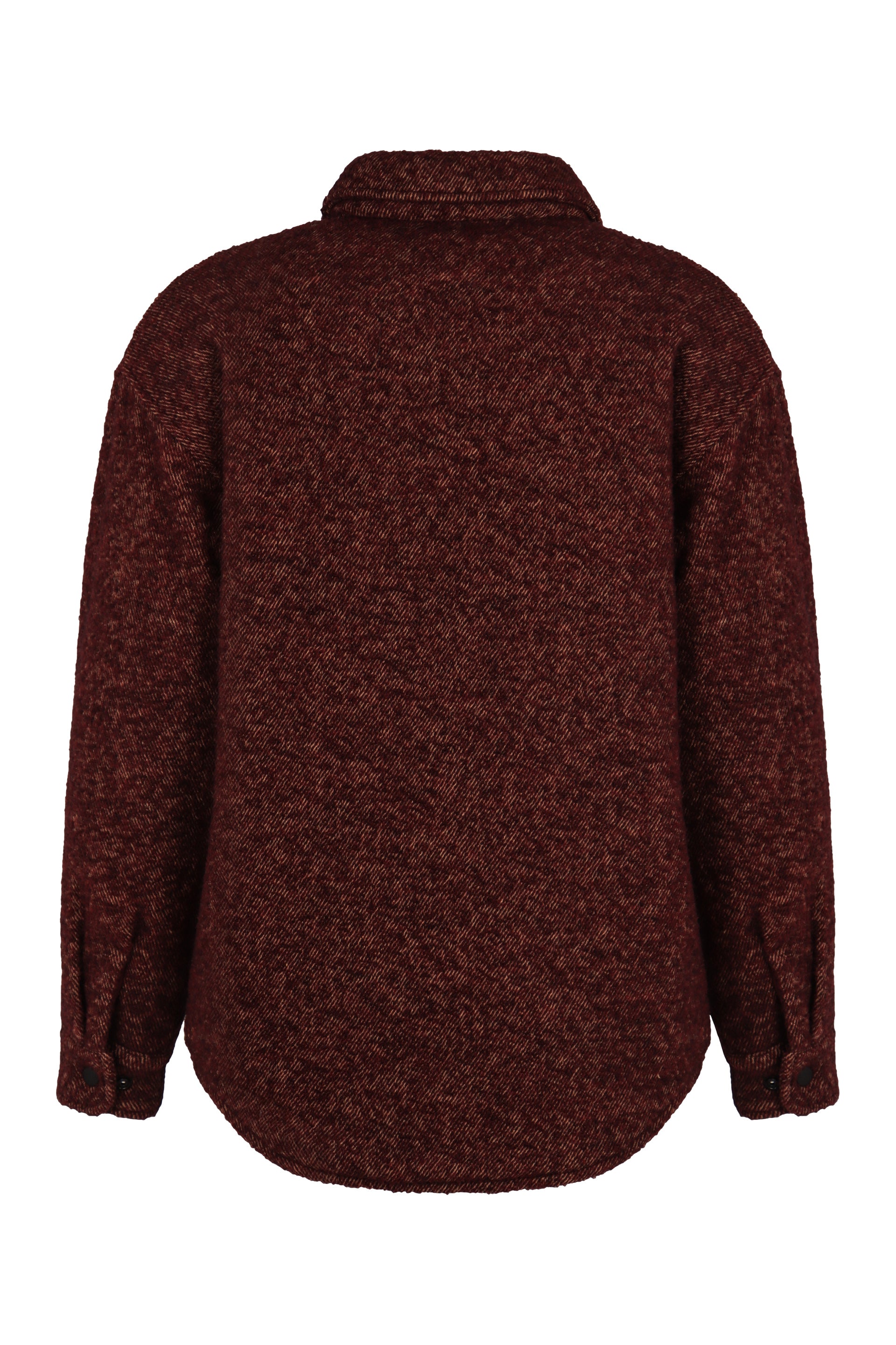 EMPORIO ARMANI Overshirt in Mixed Wool Bouclé for Men