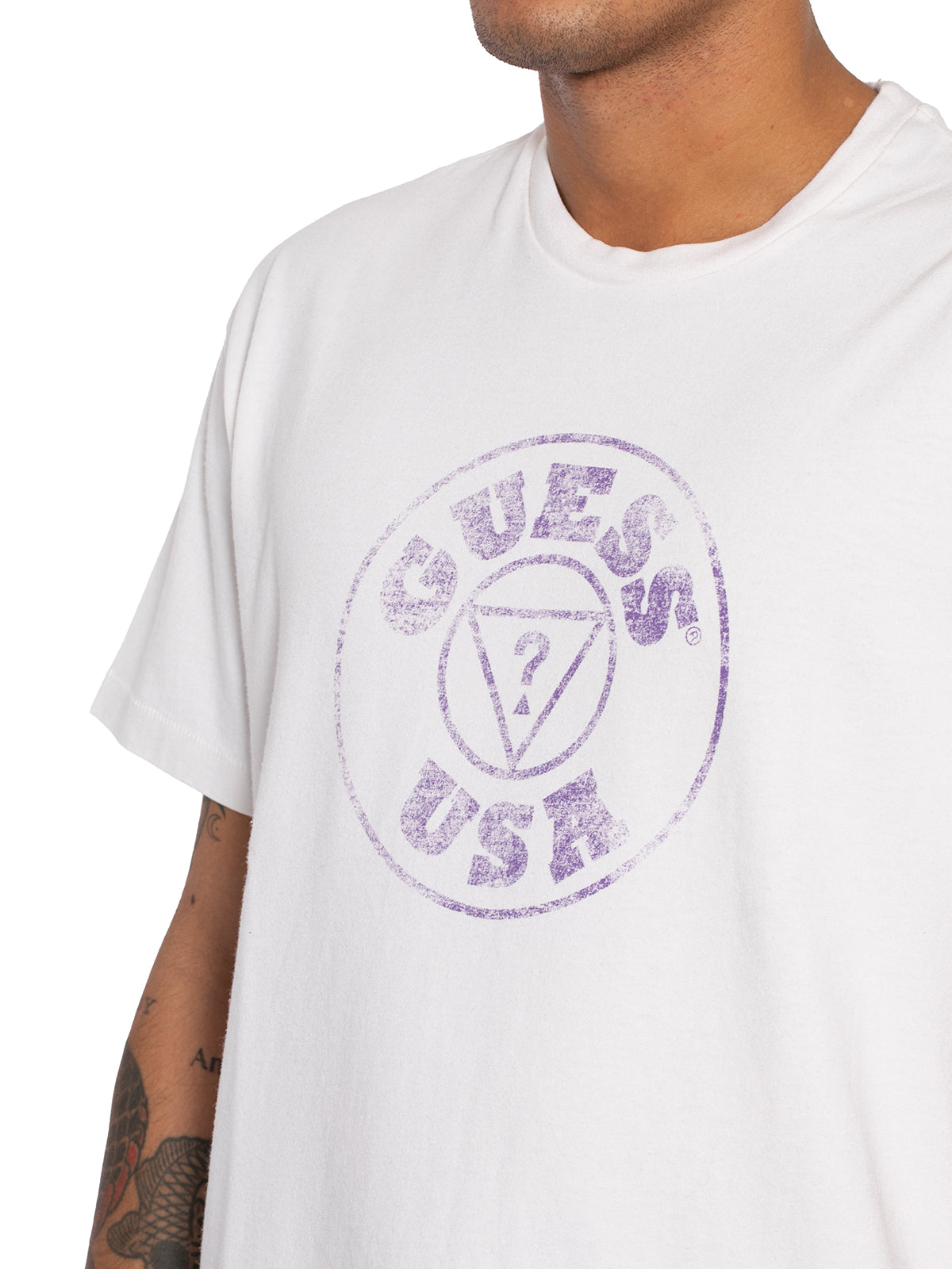 GUESS Men's Classic Cotton Crew Neck T-Shirt - Size M