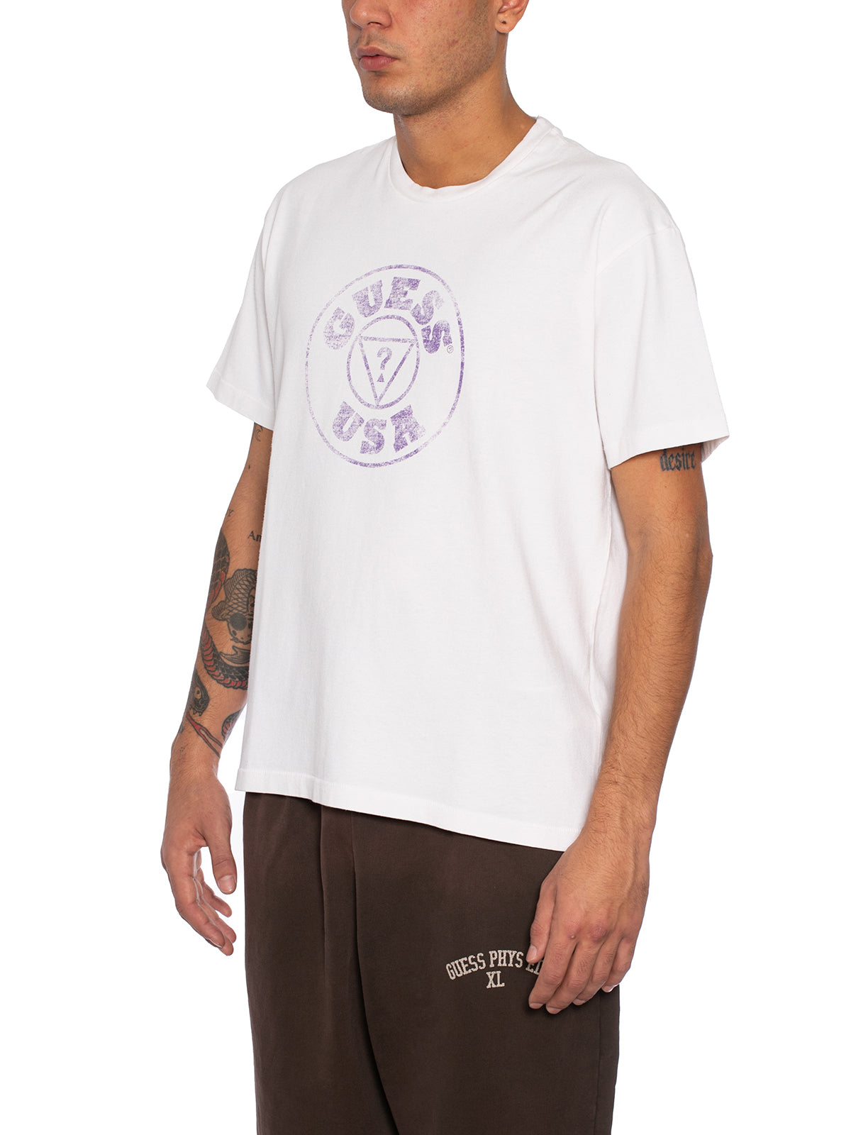 GUESS Men's Classic Cotton Crew Neck T-Shirt - Size M