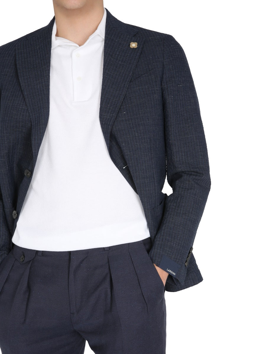 LARDINI Single-Breasted Jacket for Men - Summer Collection