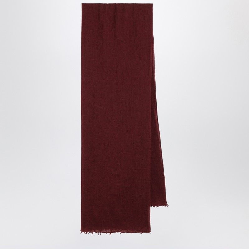DESTIN Silk and Cashmere Blend Scarf with Small Fringes