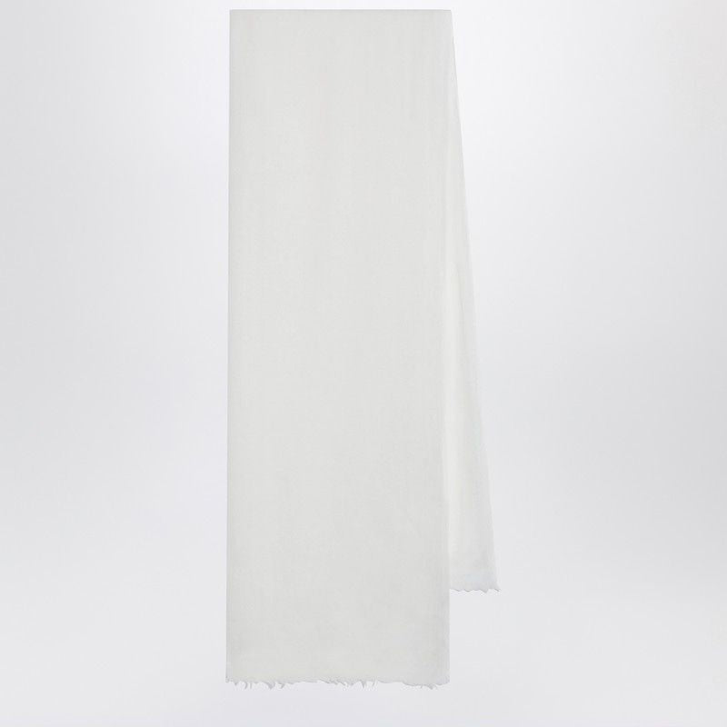 DESTIN Silk and Cashmere Blend Scarf with Fringed Ends