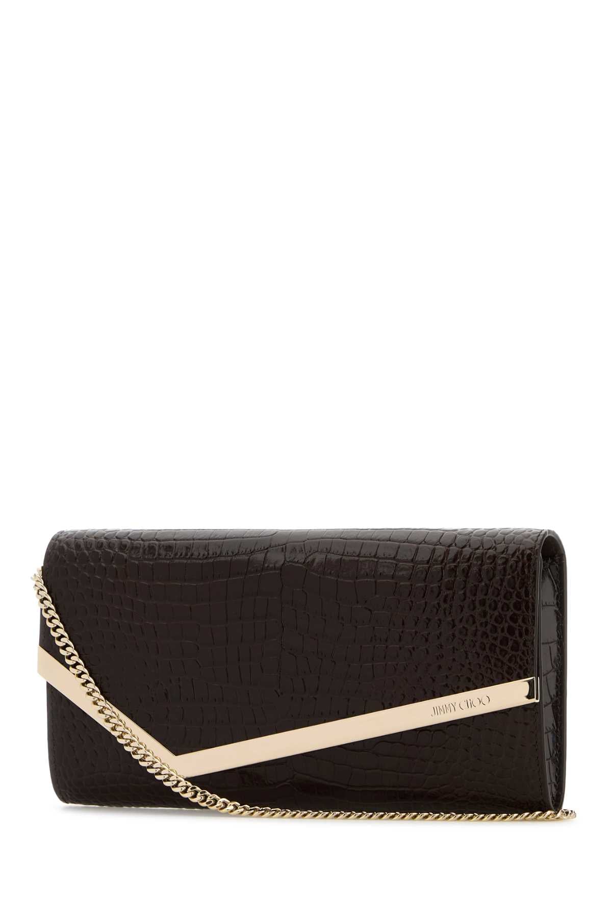JIMMY CHOO Mini Emmie Leather Clutch
