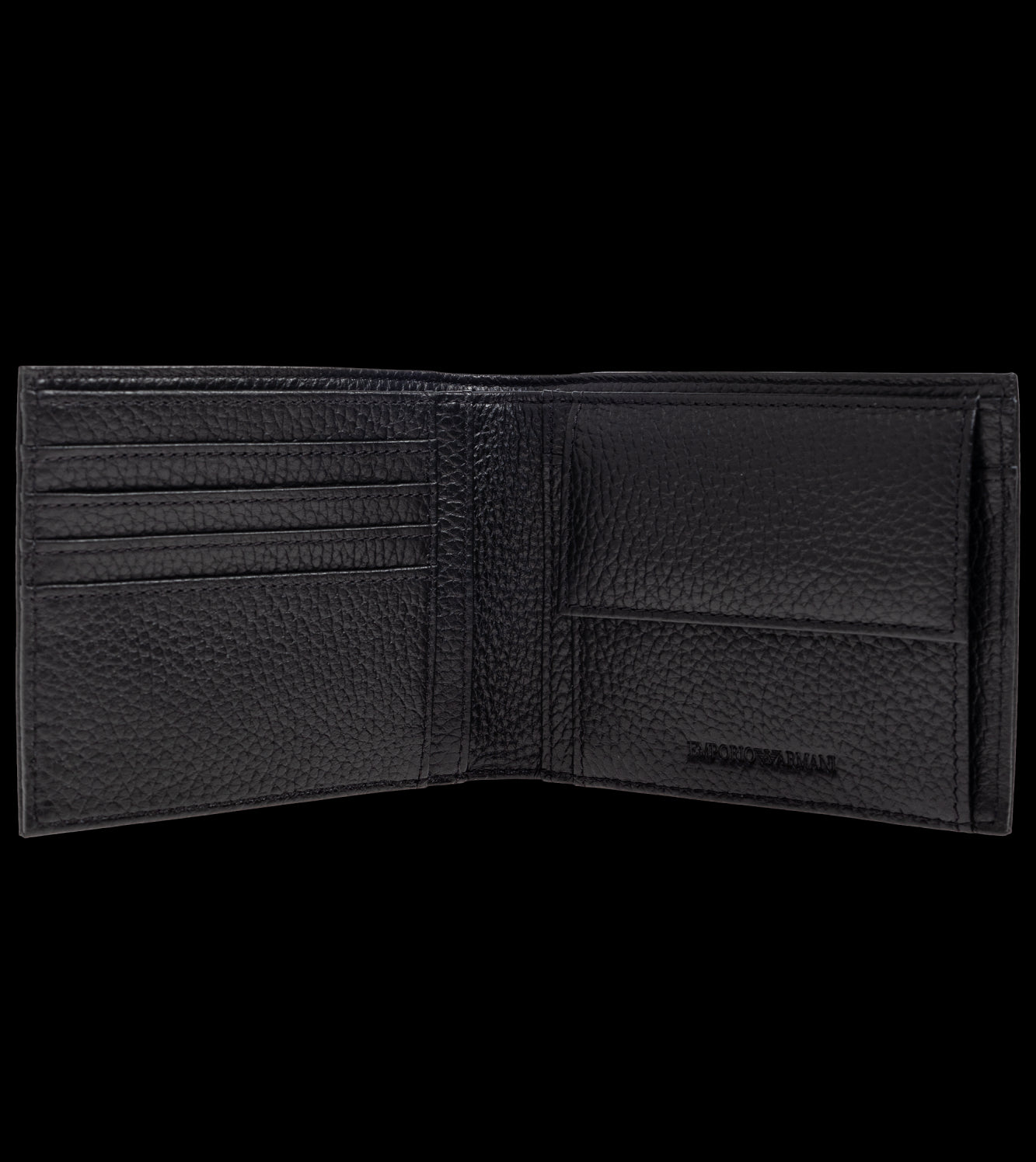 EMPORIO ARMANI Mini Leather Wallet with Coin Pocket