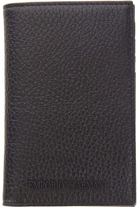 EMPORIO ARMANI Sleek Mini Leather Credit Card Holder