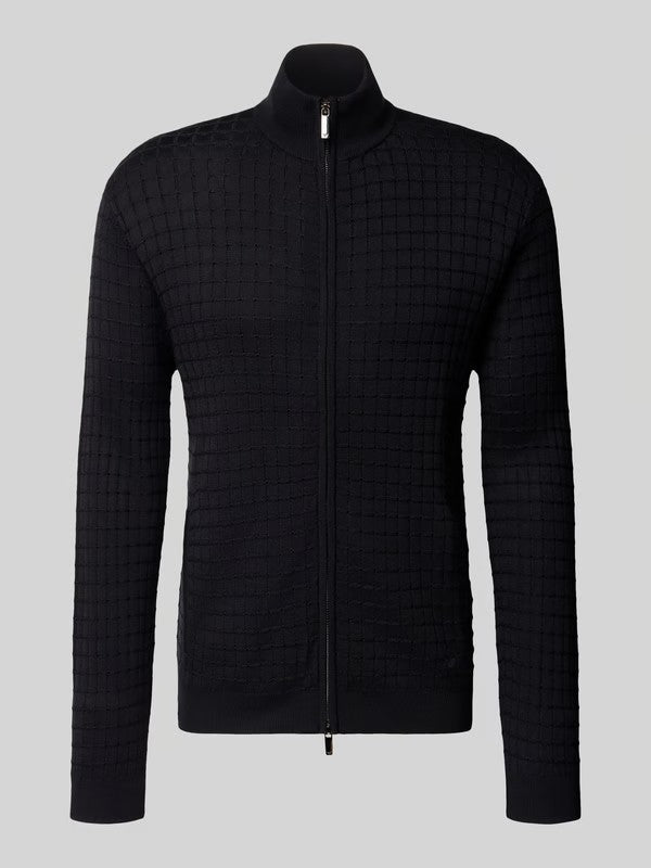 EMPORIO ARMANI Men's Slim Fit High Collar Cardigan
