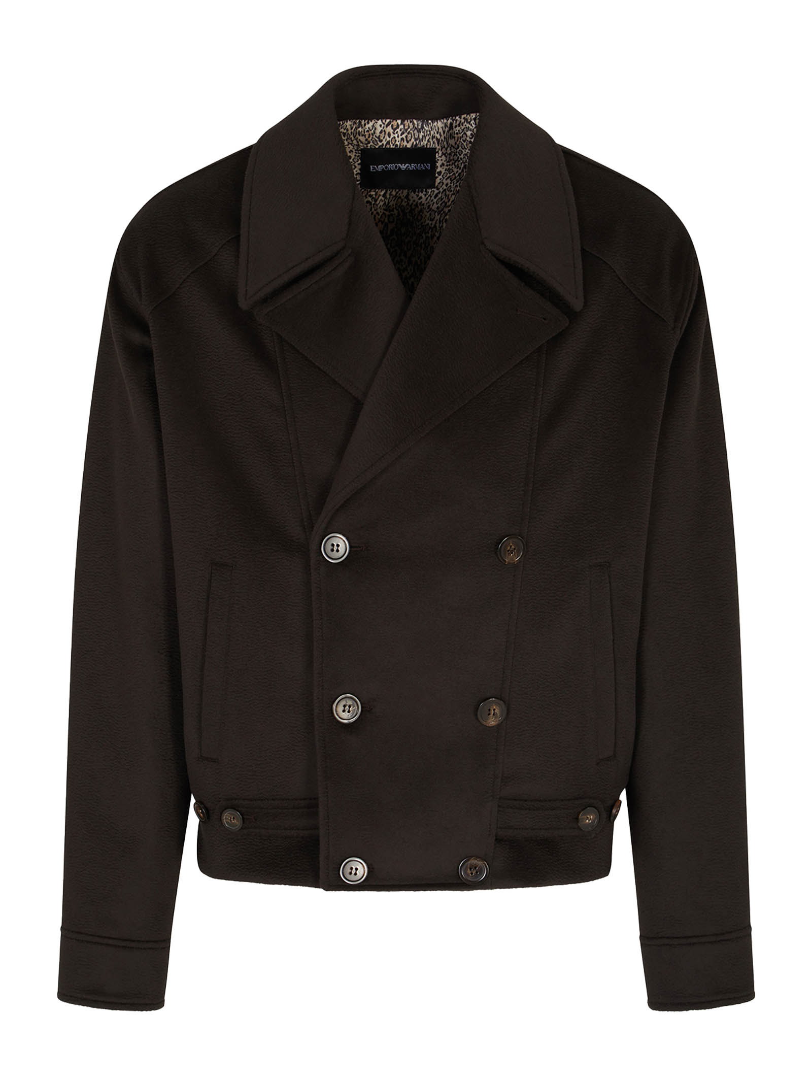 EMPORIO ARMANI Double-Breasted Blouson Jacket for Men - Fall/Winter 2025