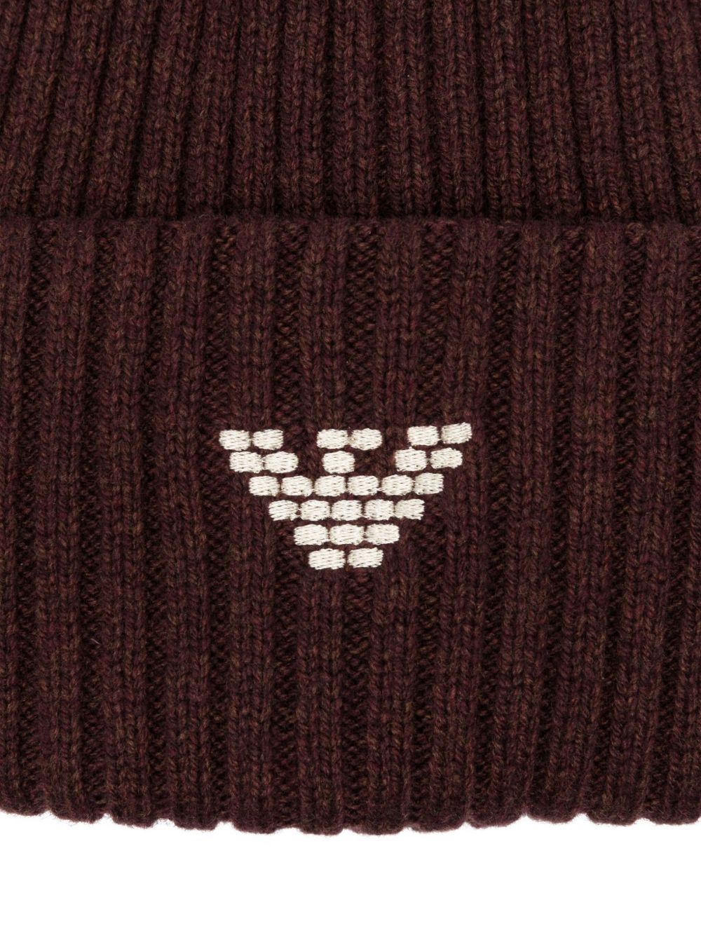 EMPORIO ARMANI Ribbed Wool Blend Beanie for Men