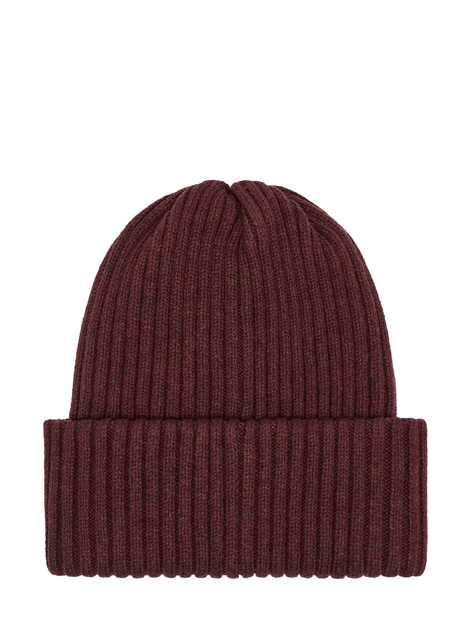 EMPORIO ARMANI Ribbed Wool Blend Beanie for Men