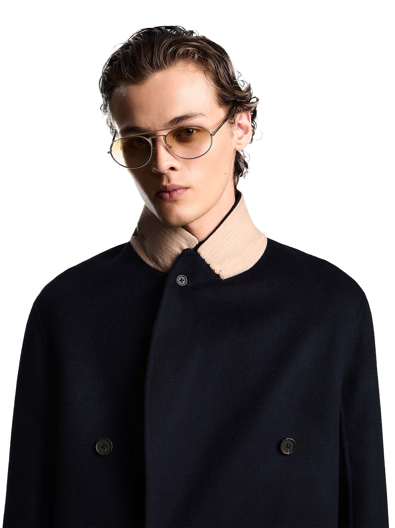 EMPORIO ARMANI Double-Breasted Blazer for Men - Sophisticated Tailored Fit