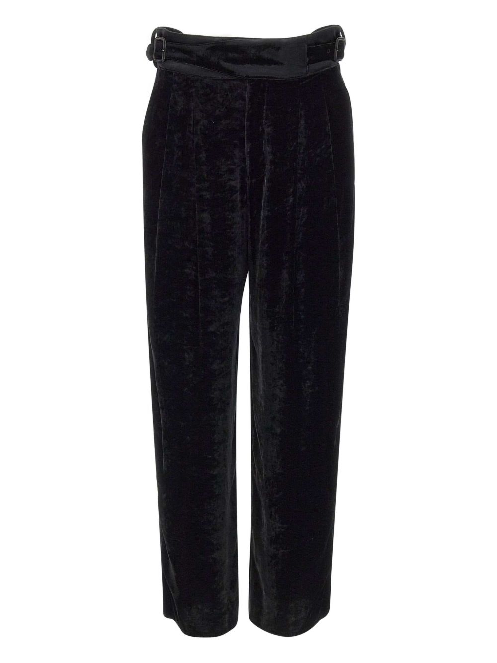 EMPORIO ARMANI Elevated Silk Blend Chenille Trousers for Men