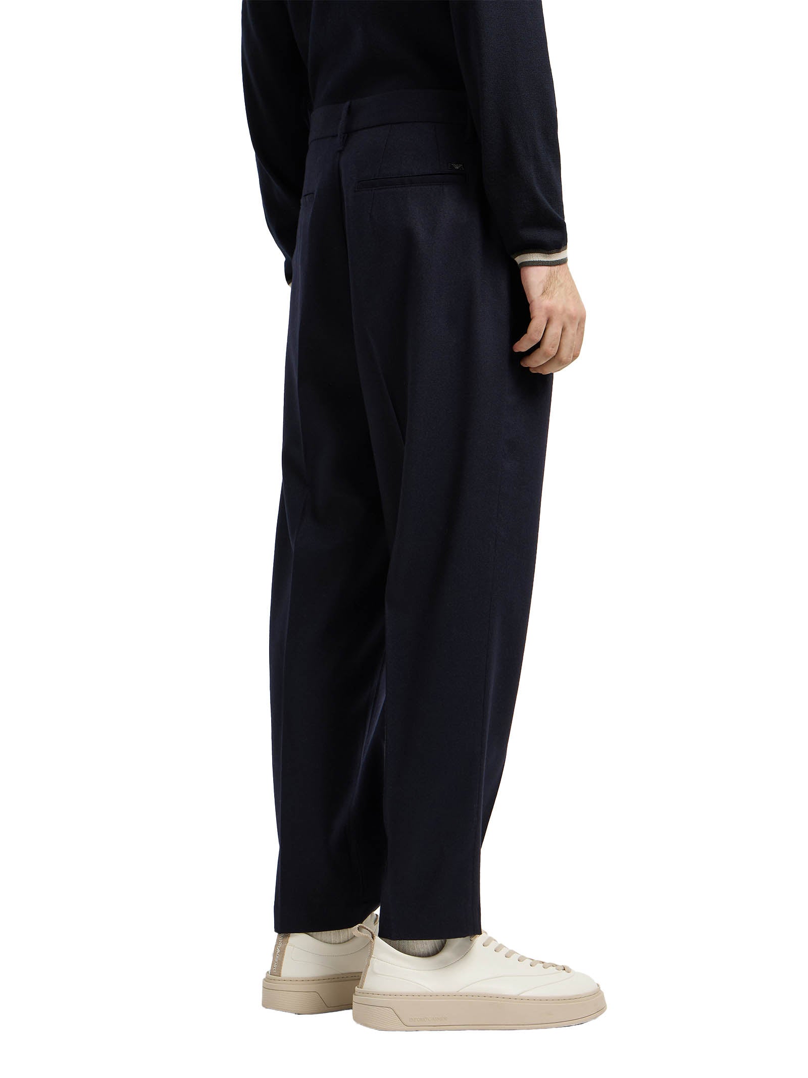 EMPORIO ARMANI Stylish Stretch Trousers for Men - FW25 Collection