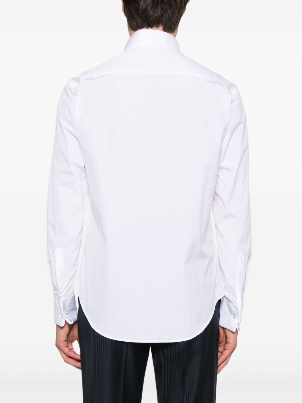EMPORIO ARMANI Refined Tuxedo Shirt with Wing Collar -Neck