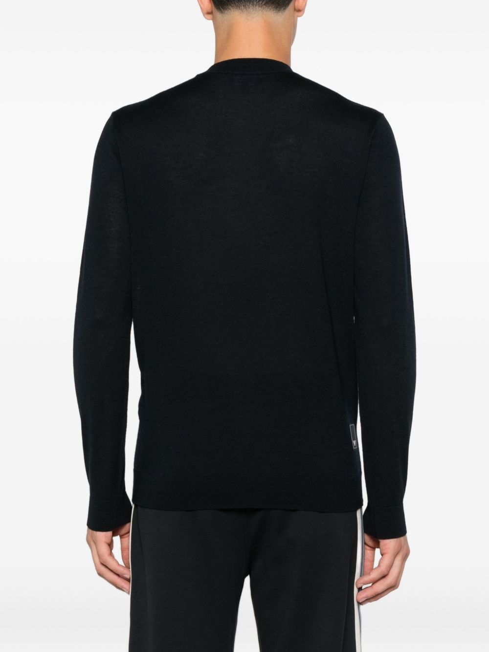 EMPORIO ARMANI Men's Classic Crew Neck Sweater for Fall Winter 25/26
