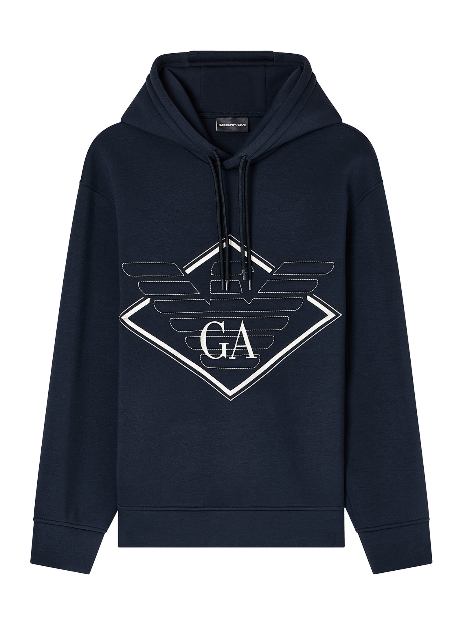 EMPORIO ARMANI Maxi Logo Hoodie for Men - FW25