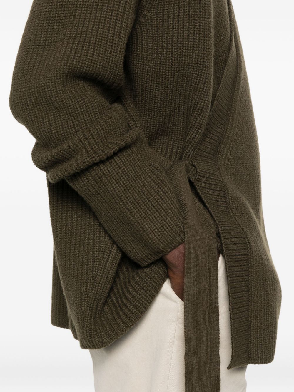 EMPORIO ARMANI Maxi Cardigan with Cache Coeur Closure for Men