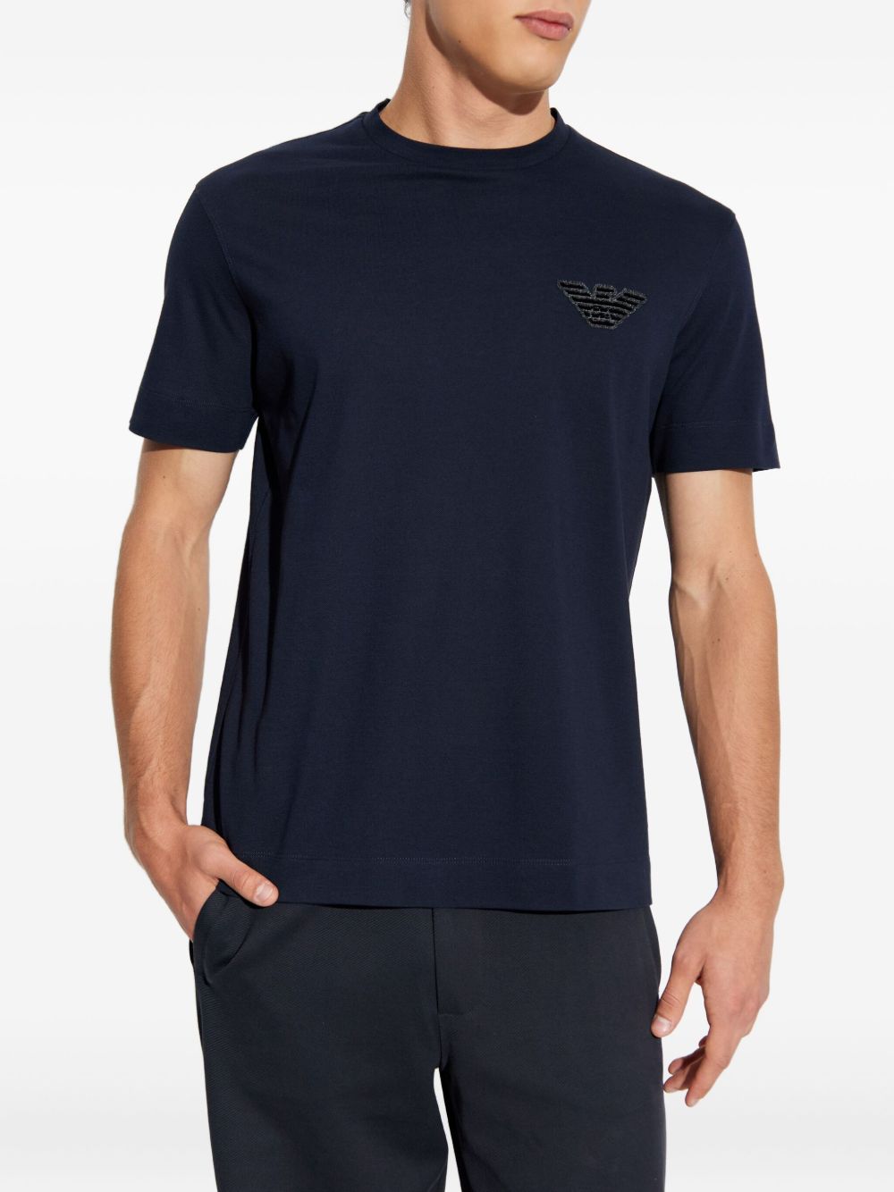 EMPORIO ARMANI Classic Crewneck T-Shirt for Men - FW25
