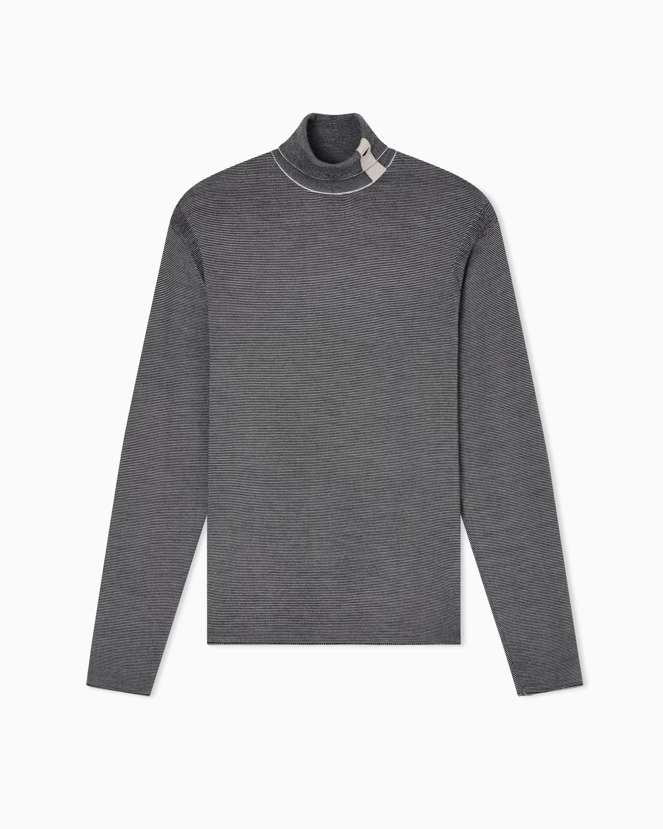 EMPORIO ARMANI Men's Striped Roll Neck Pullover