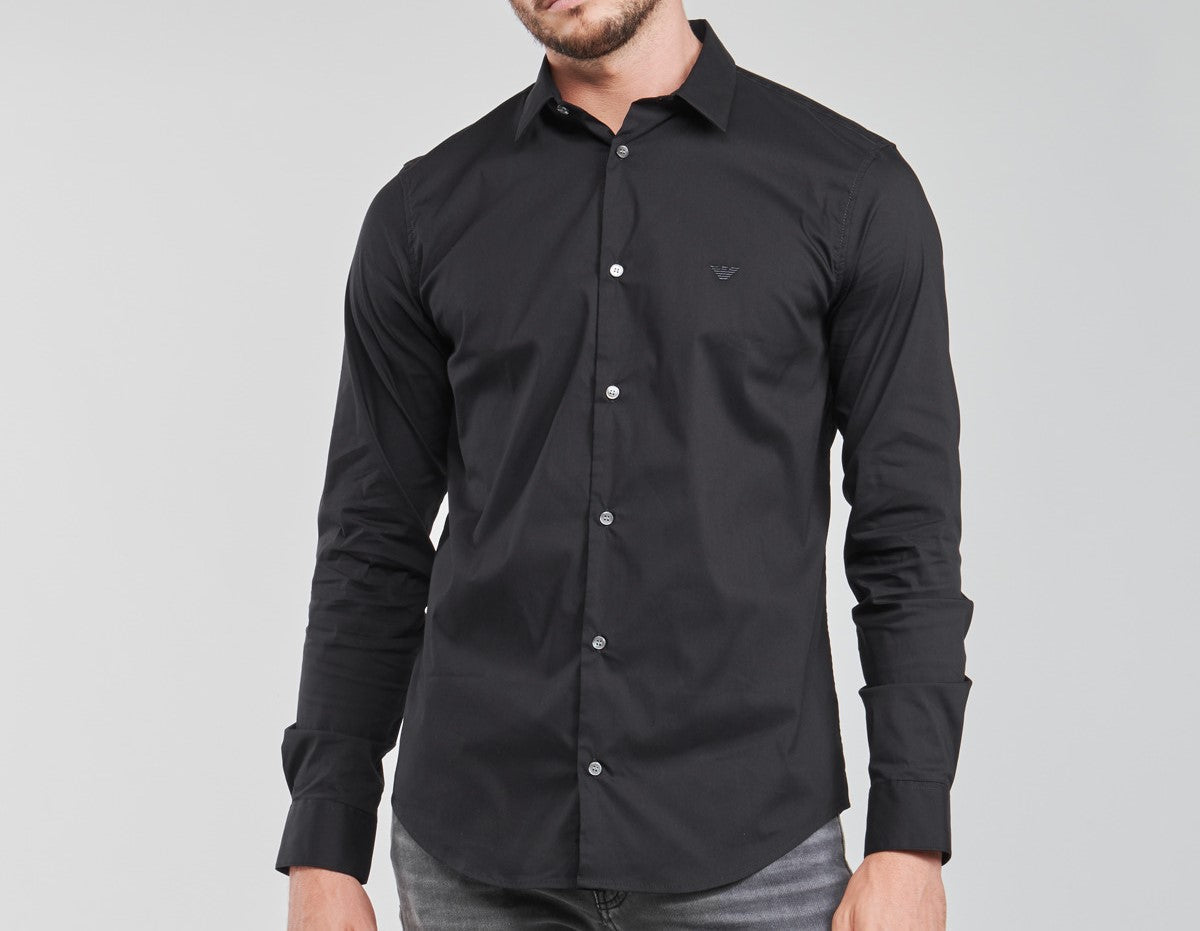 EMPORIO ARMANI Sophisticated Long Sleeve Mini Button-Up Shirt
