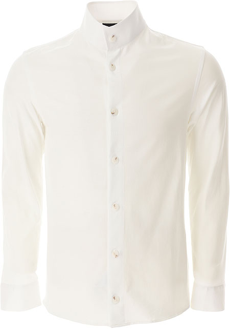 EMPORIO ARMANI Classic Stand Collar Shirt for Men