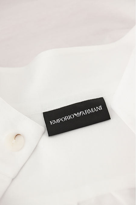 EMPORIO ARMANI Classic Stand Collar Shirt for Men